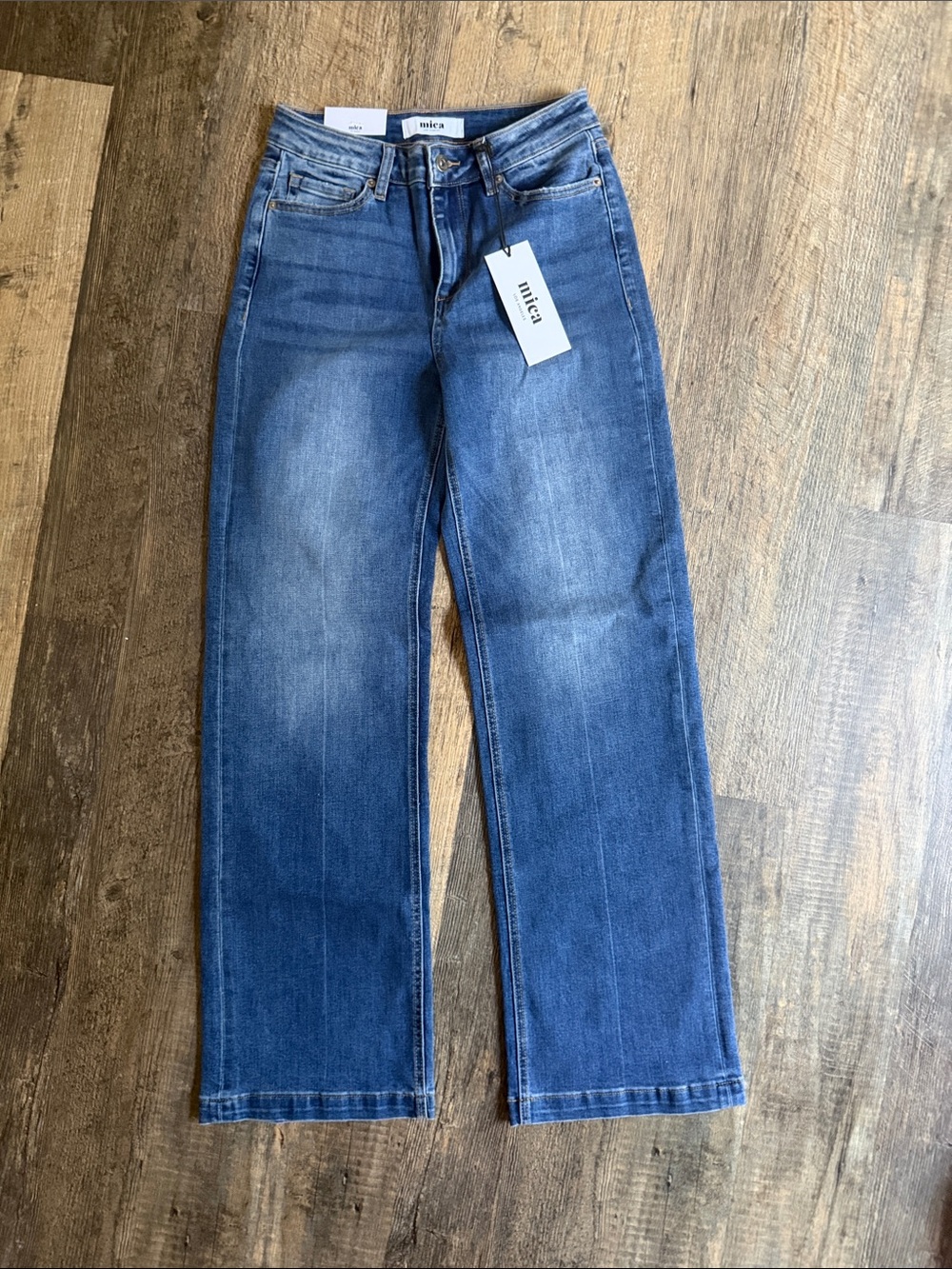 Mica Wide Leg Jeans in Medium Blue 3/26 NWT